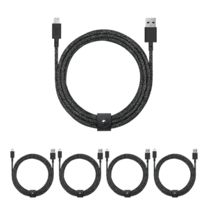 5-Pack Belt Cable XL (USB-A to Lightning)