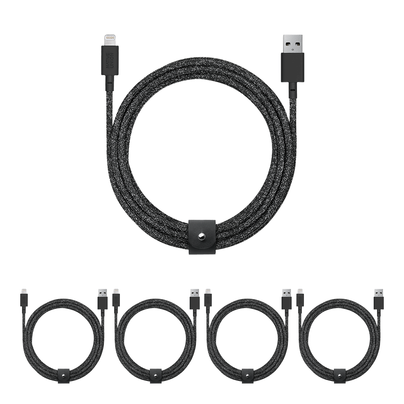 5-Pack Belt Cable XL (USB-A to Lightning)