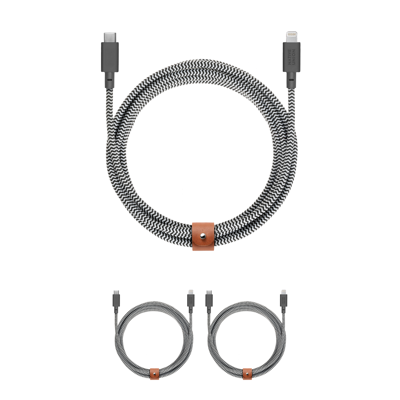 3-Pack Belt Cable XL (USB-C to Lightning)