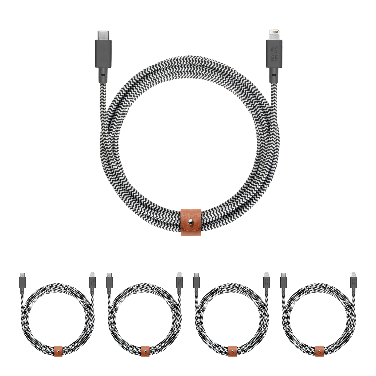 5-Pack Belt Cable XL (USB-C to Lightning)