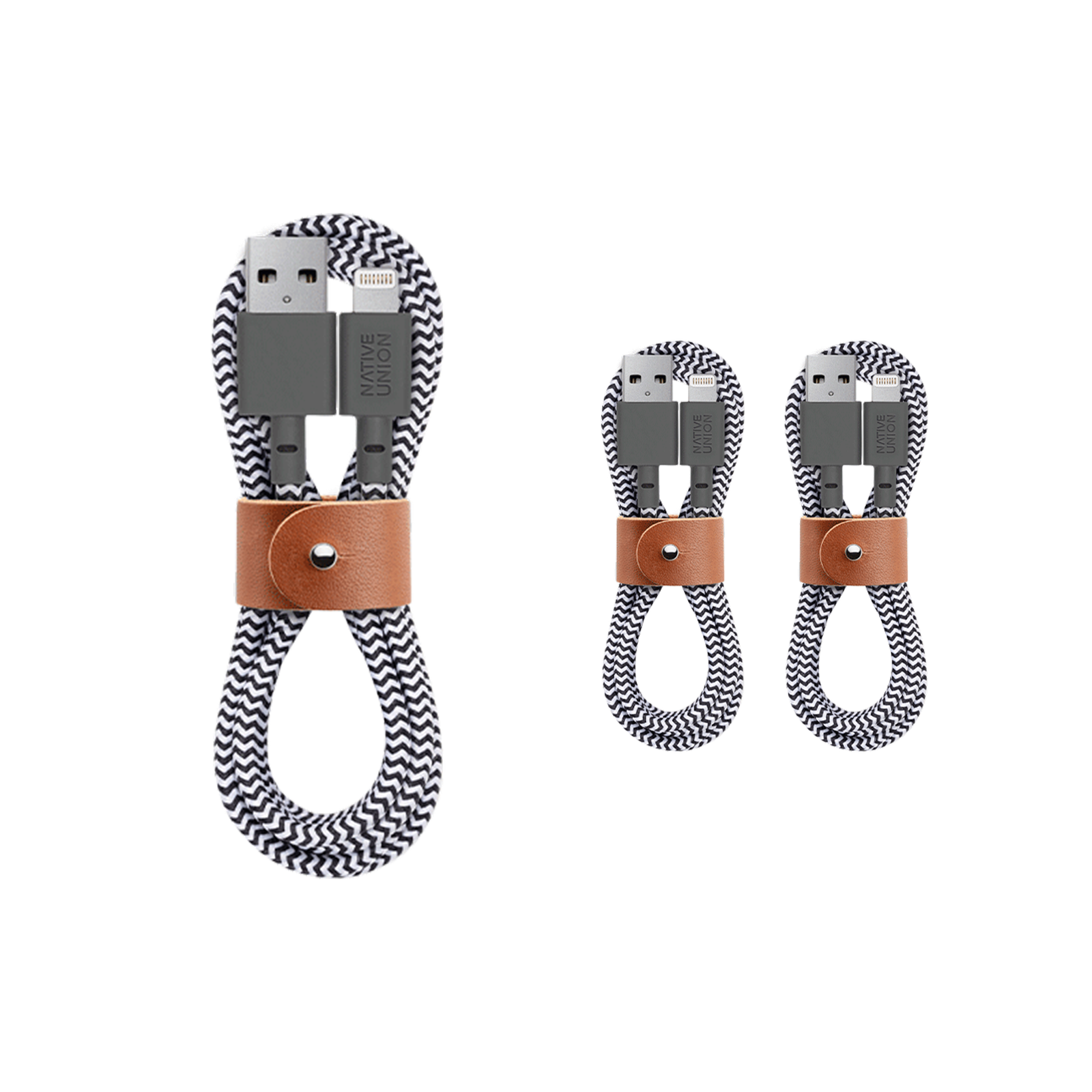 3-Pack Belt Cable (USB A to Lightning)