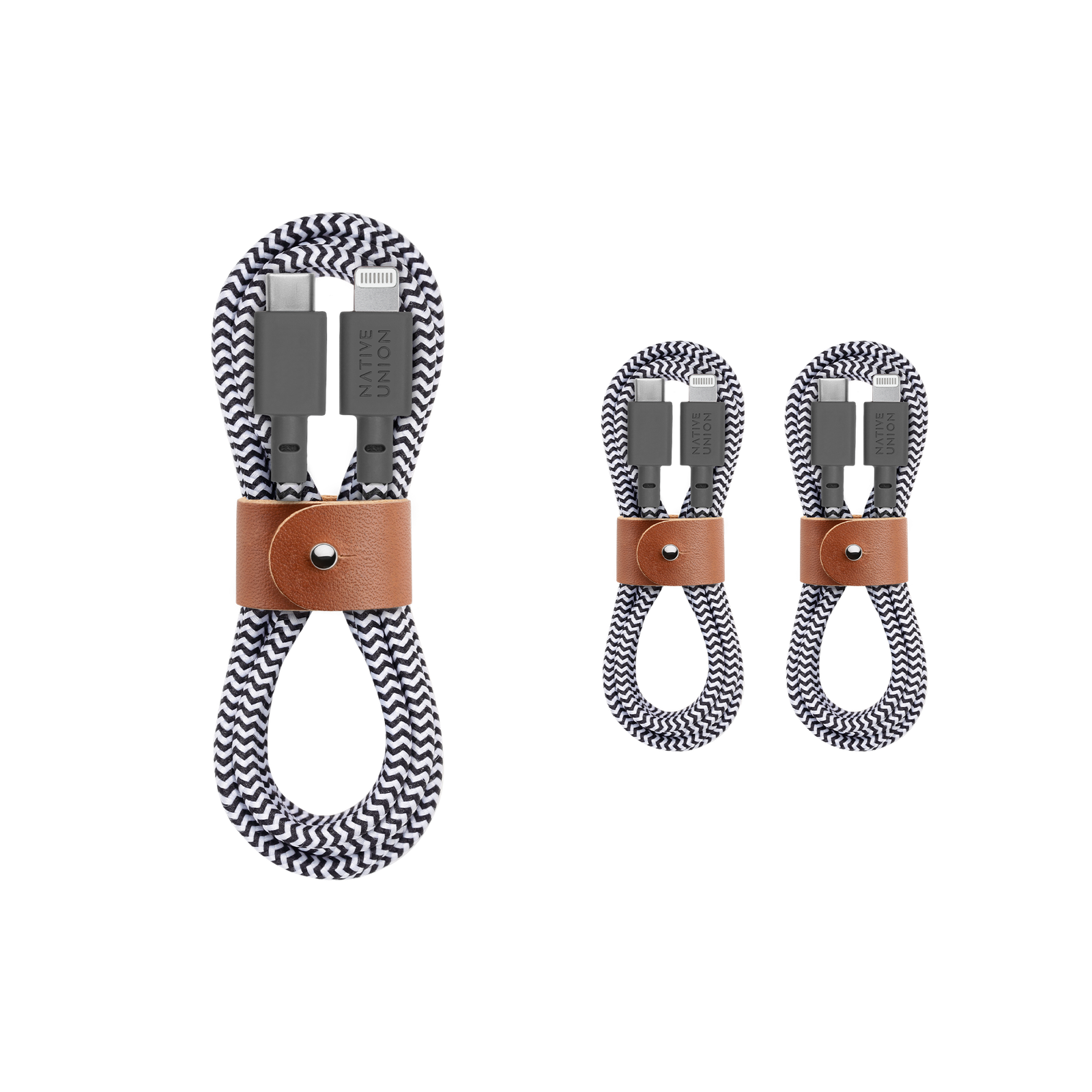 3-Pack Belt Cable (USB-C to Lightning)