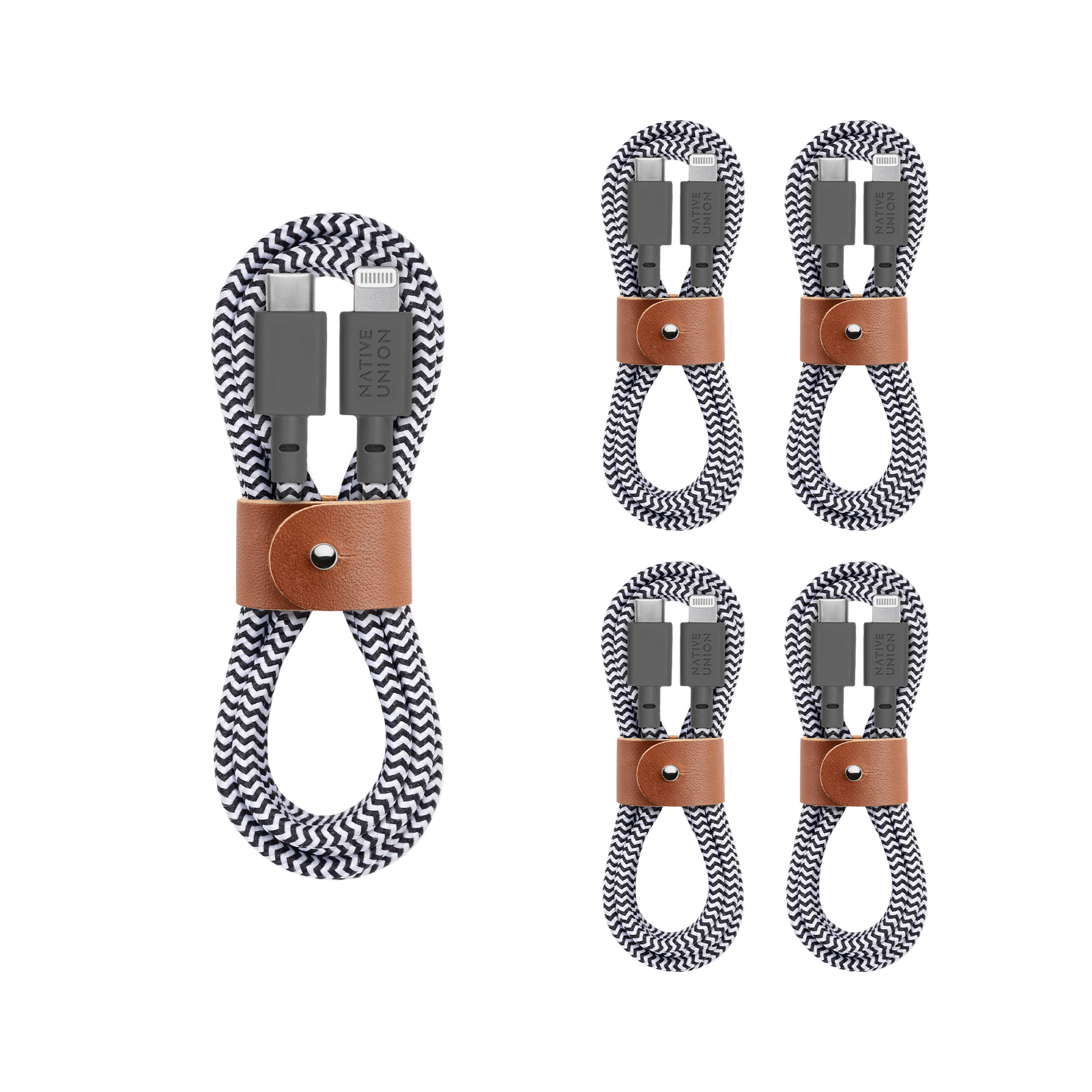 5-Pack Belt Cable (USB-C to Lightning)