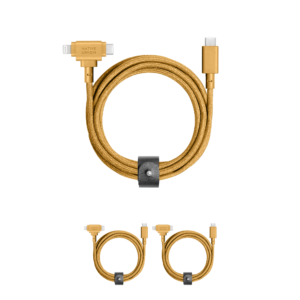 3-Pack Belt Cable Duo (USB-C to USB-C & Lightning)