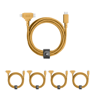 5-Pack Belt Cable Duo (USB-C to USB-C & Lightning)